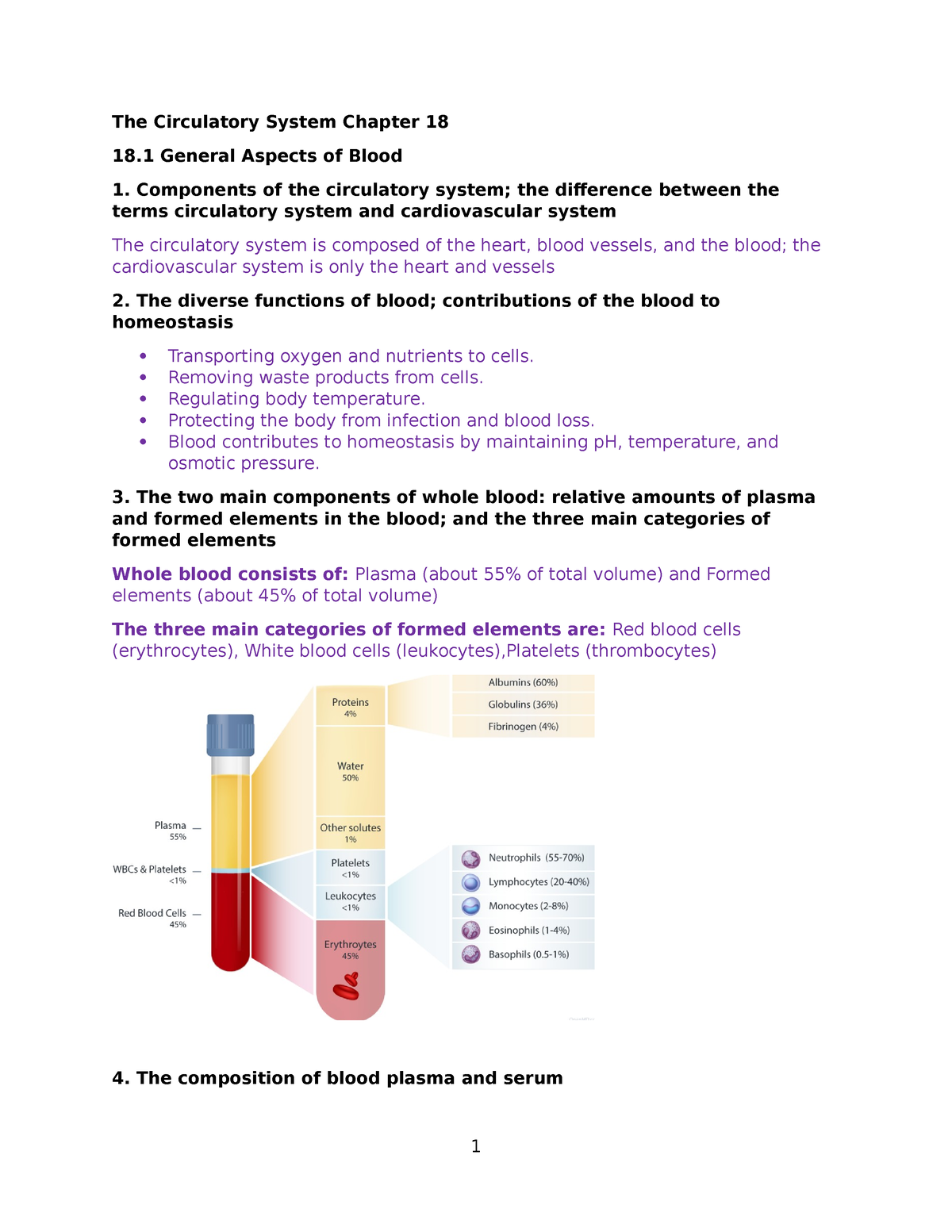 The Circulatory System Chapter 18 Connect Study Guide - The Circulatory ...