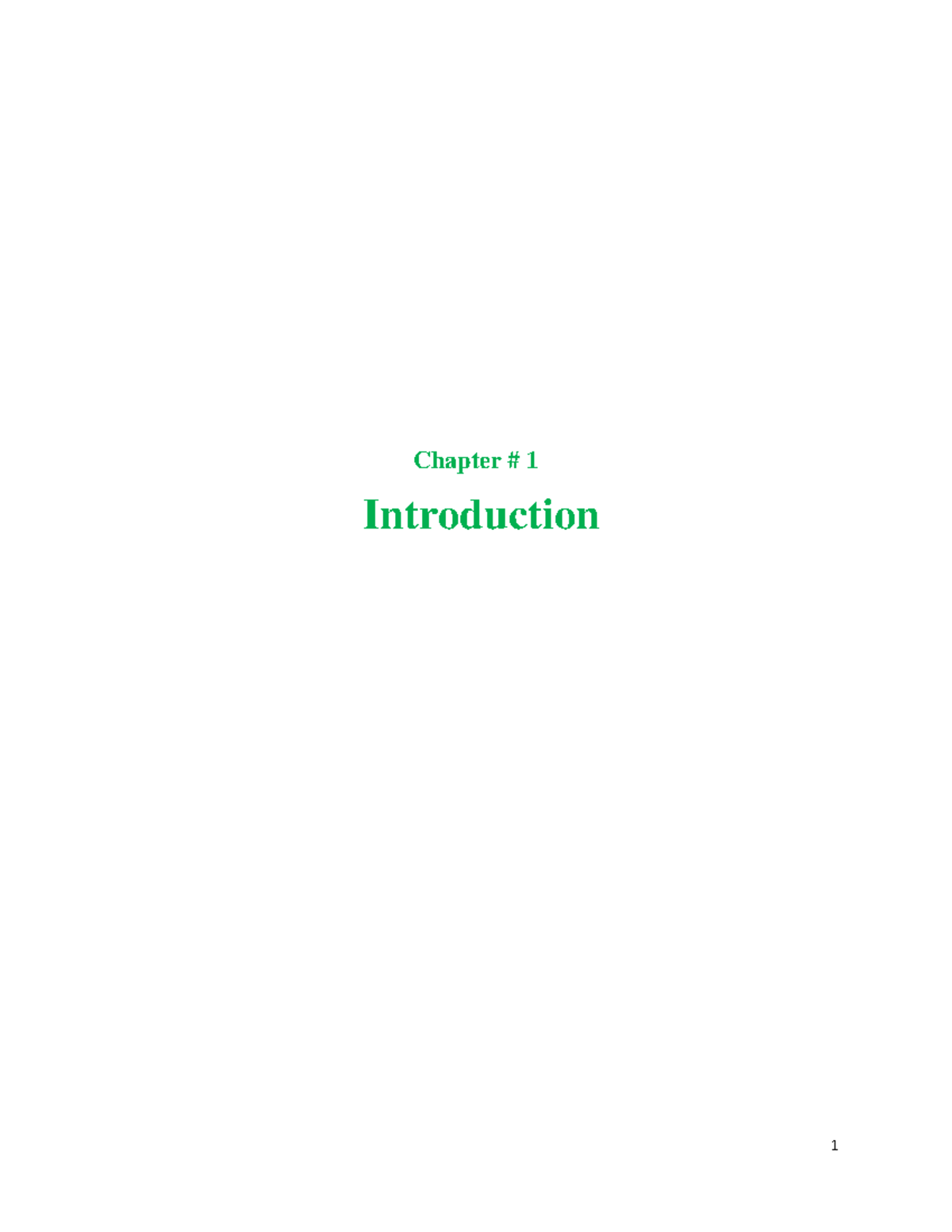 Internship Report (Main part) - Chapter # 1 Introduction 1 Introduction ...