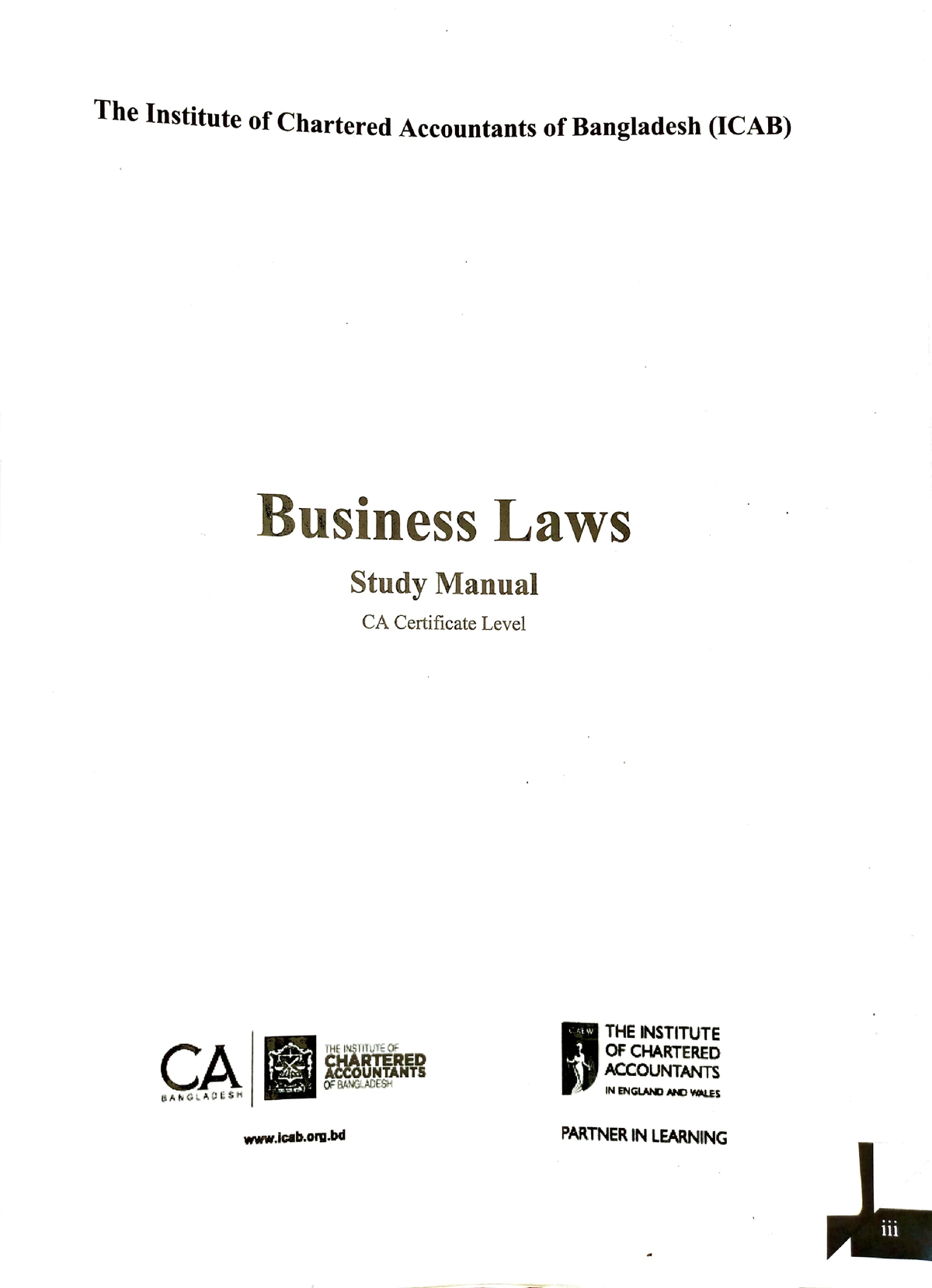 Business Law Study Manual New - Fundamentals Of Ethics, Corporate ...