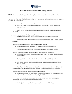 ACC 311 Module 1 Question 1 - Acc 311 - Studocu