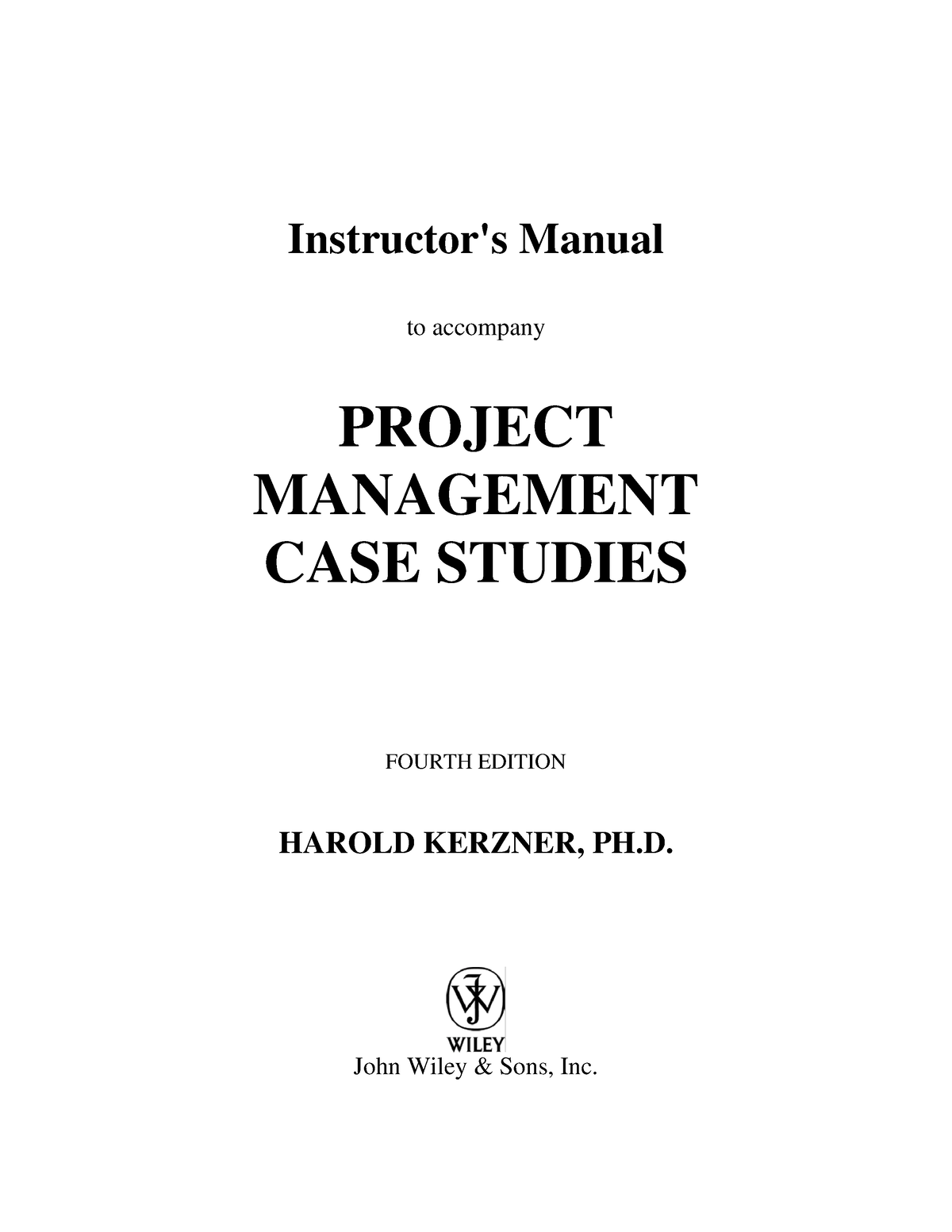 project management case studies 6th edition