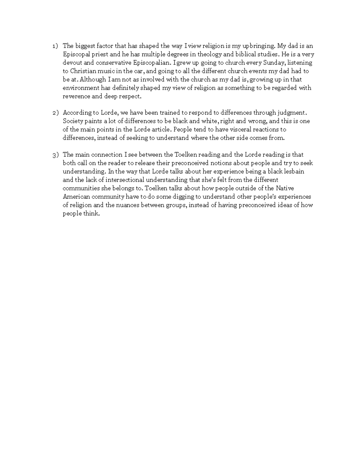 Reflection 8 Dr. Lynn Neal Grade A The biggest factor that has