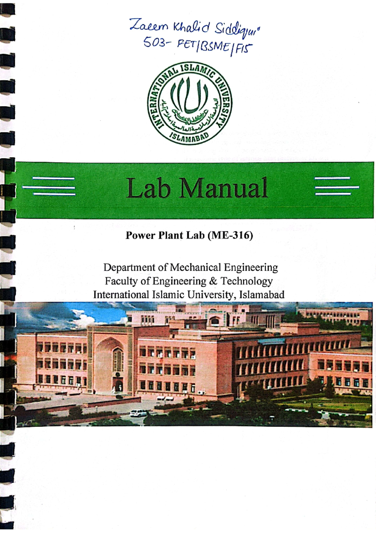Power Plant Lab Manual - Studocu