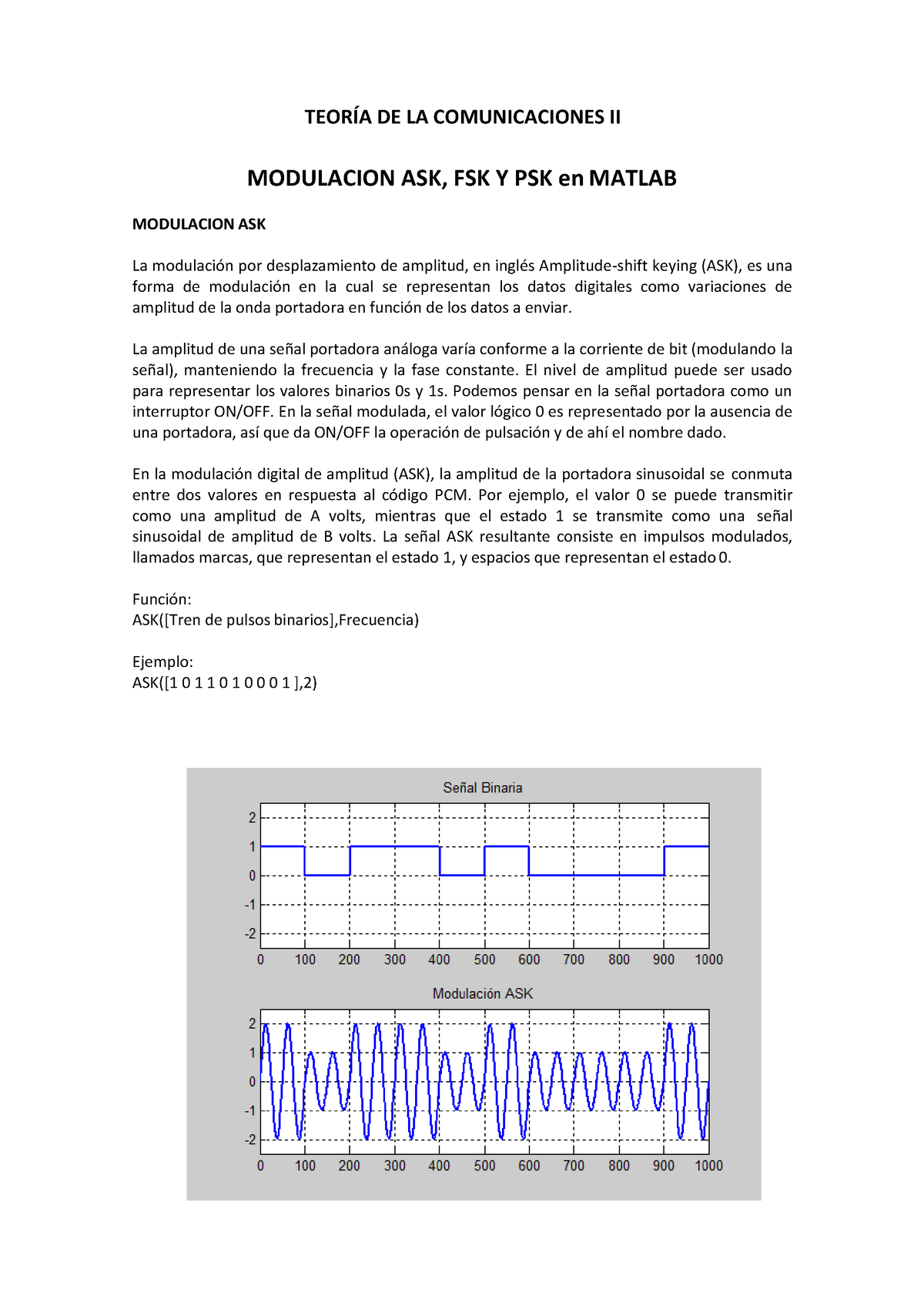 Modulaciones Binarias En Matlab - MODULACION ASK, FSK Y PSK En MATLAB ...