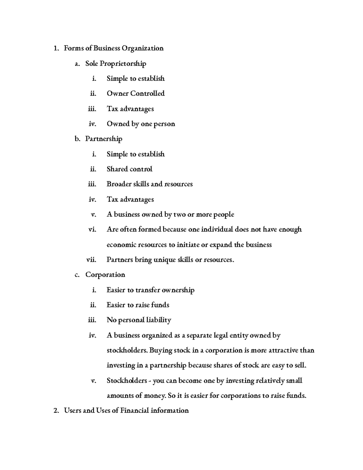 chapter-1-notes-financial-acct-forms-of-business-organization-a-sole