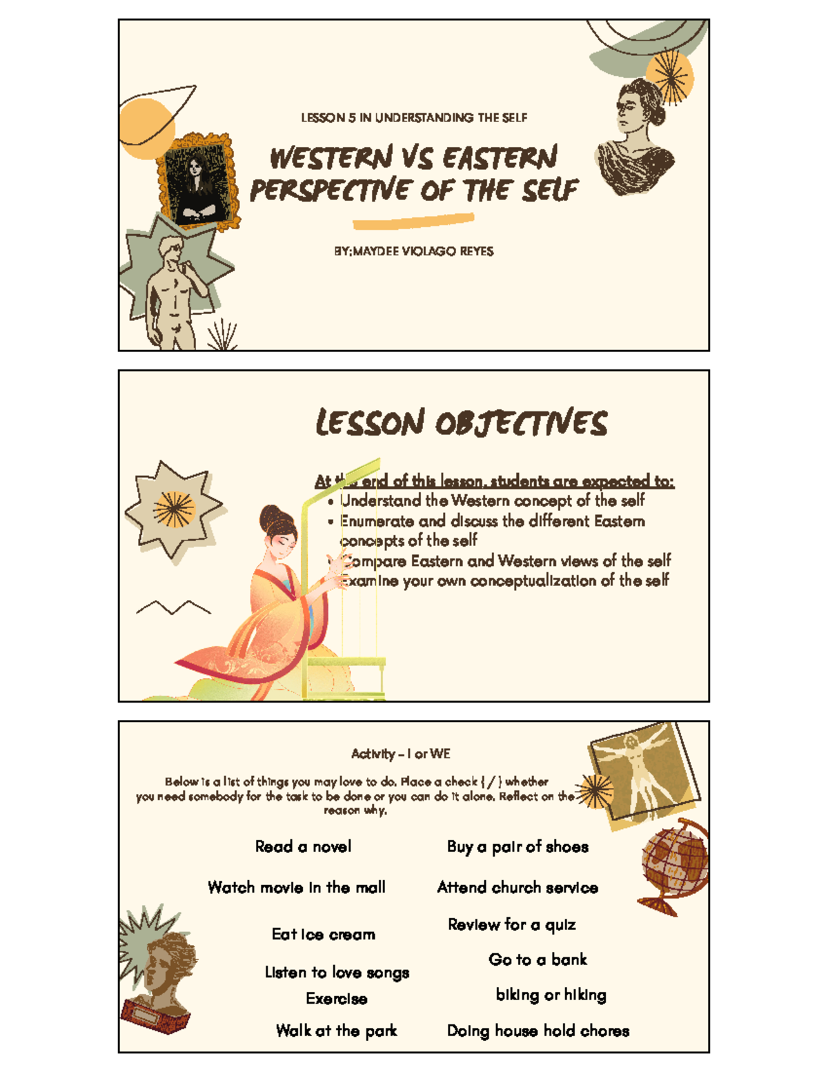 Western AND Eastern Perspective Of The Self UTS Understanding The