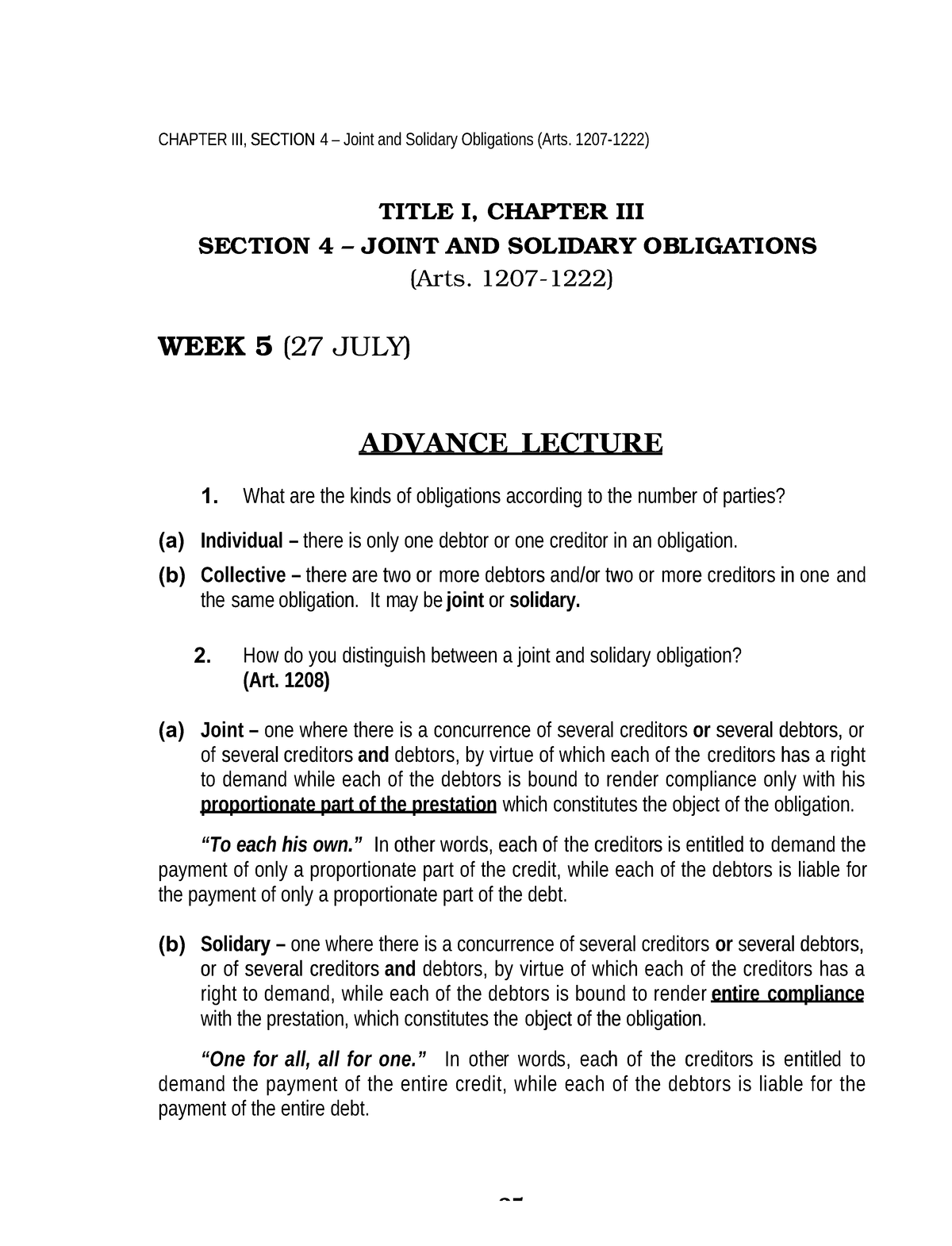 Document - CHAPTER III, SECTION CHAPTER III, SECTION 4 – Joint and ...