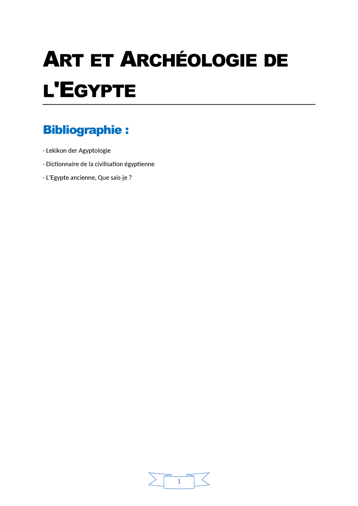 Art Et Archéologie De L Egypte Arts Et Archéologie De L - 