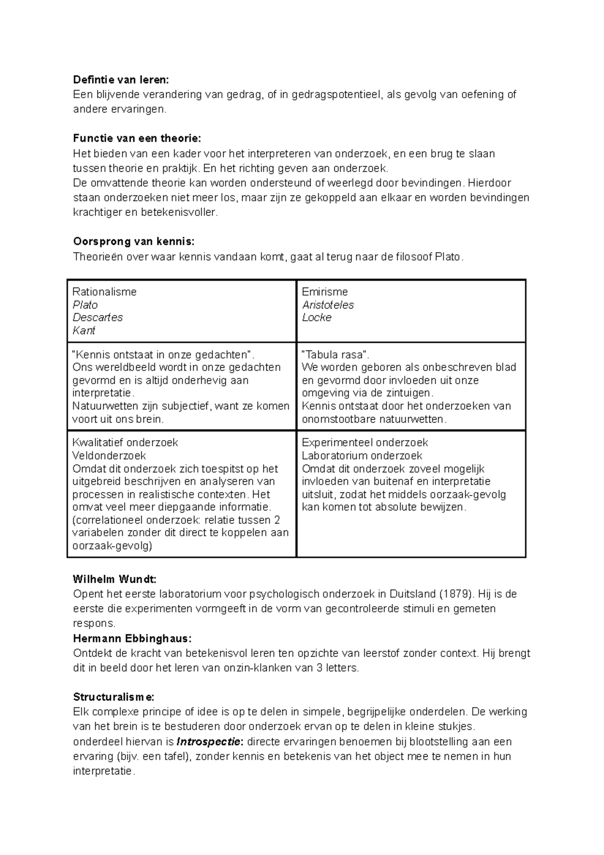 OB0012 - Studietaak 2 - Samenvatting Hoofdstuk 1 - Learning Theories ...