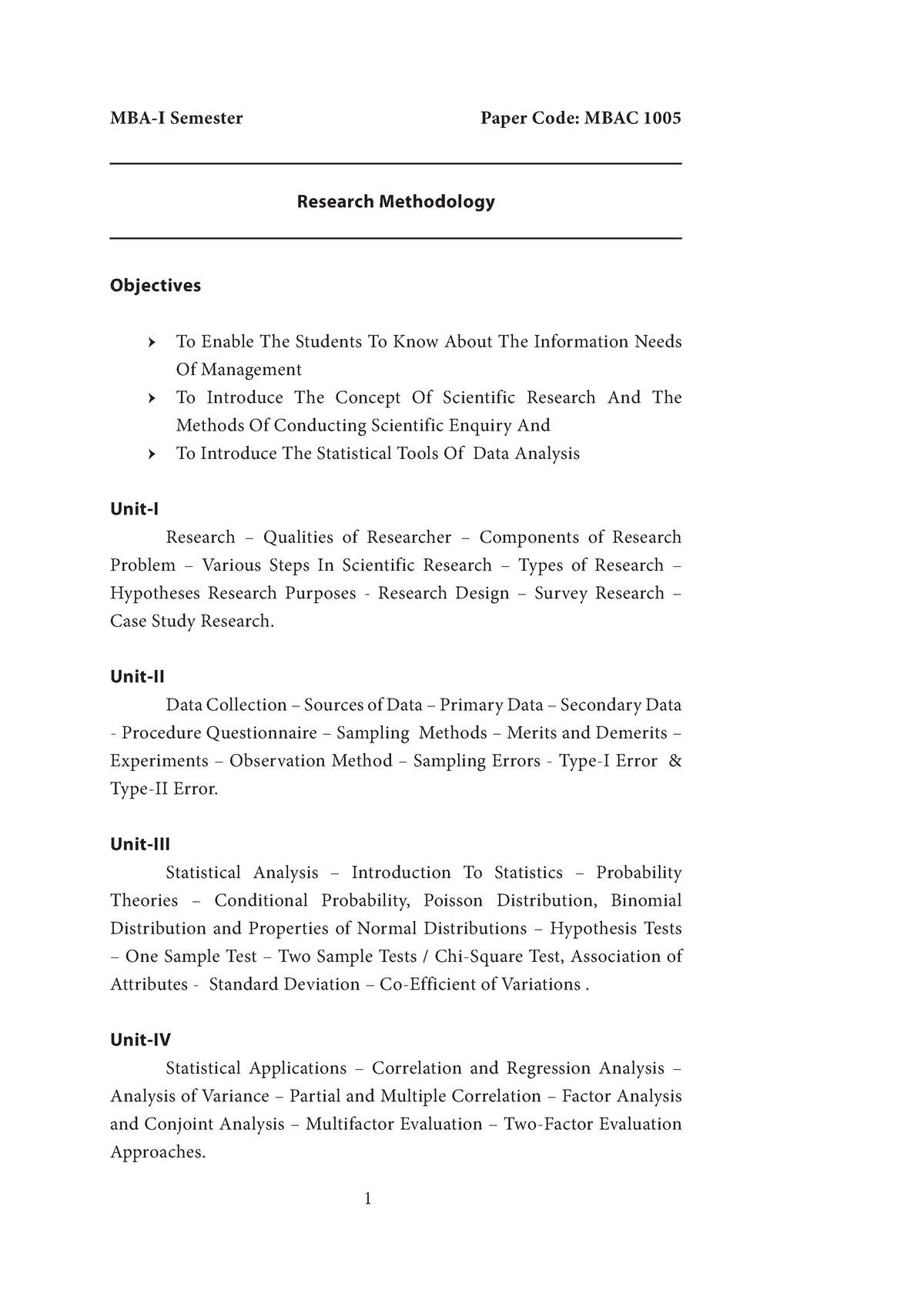 research methodology mba question paper