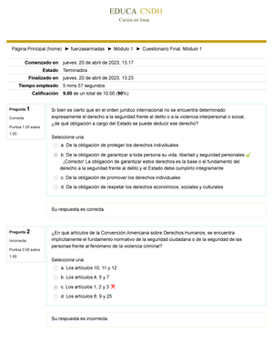 Cuestionario Final. Módulo 1 - EDUCA CNDH Cursos En Línea Página ...