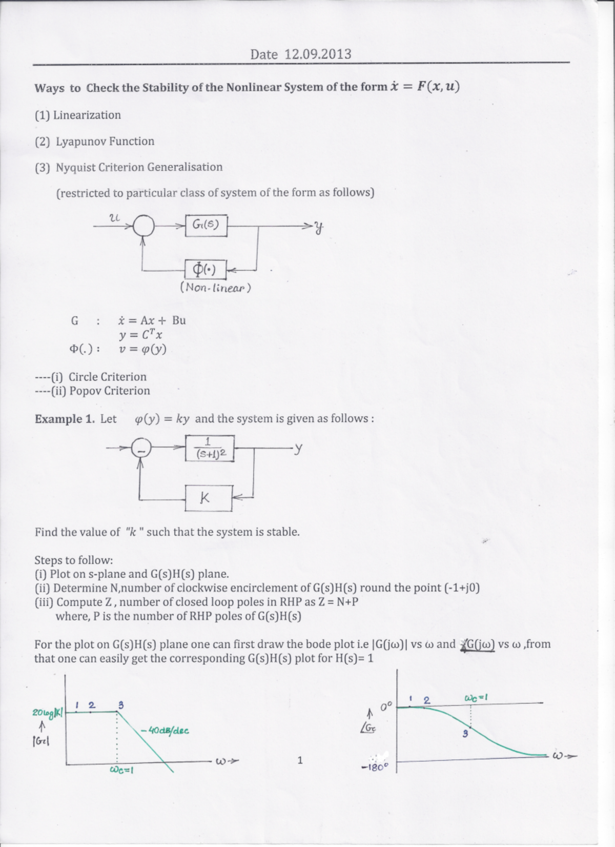 Lec2013 0912 Nonlinear Systems Studocu