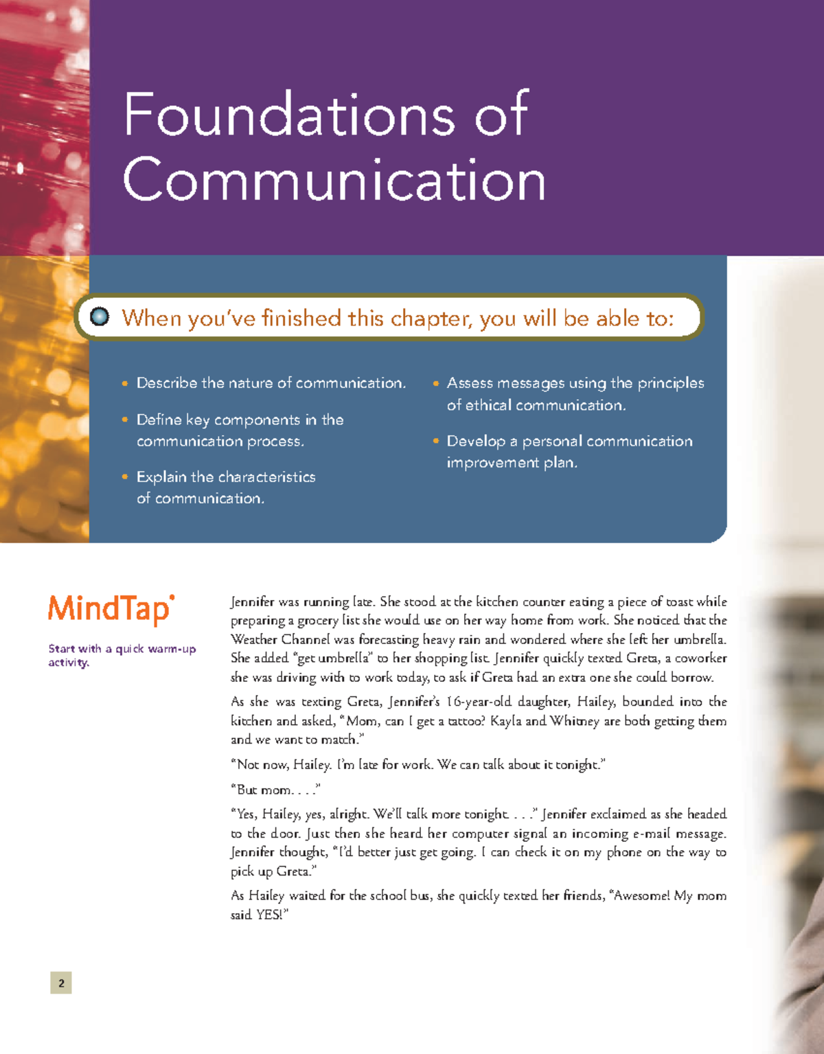 Chapter 1 - Foundations of Communication (Verderber et al., 2017 ...