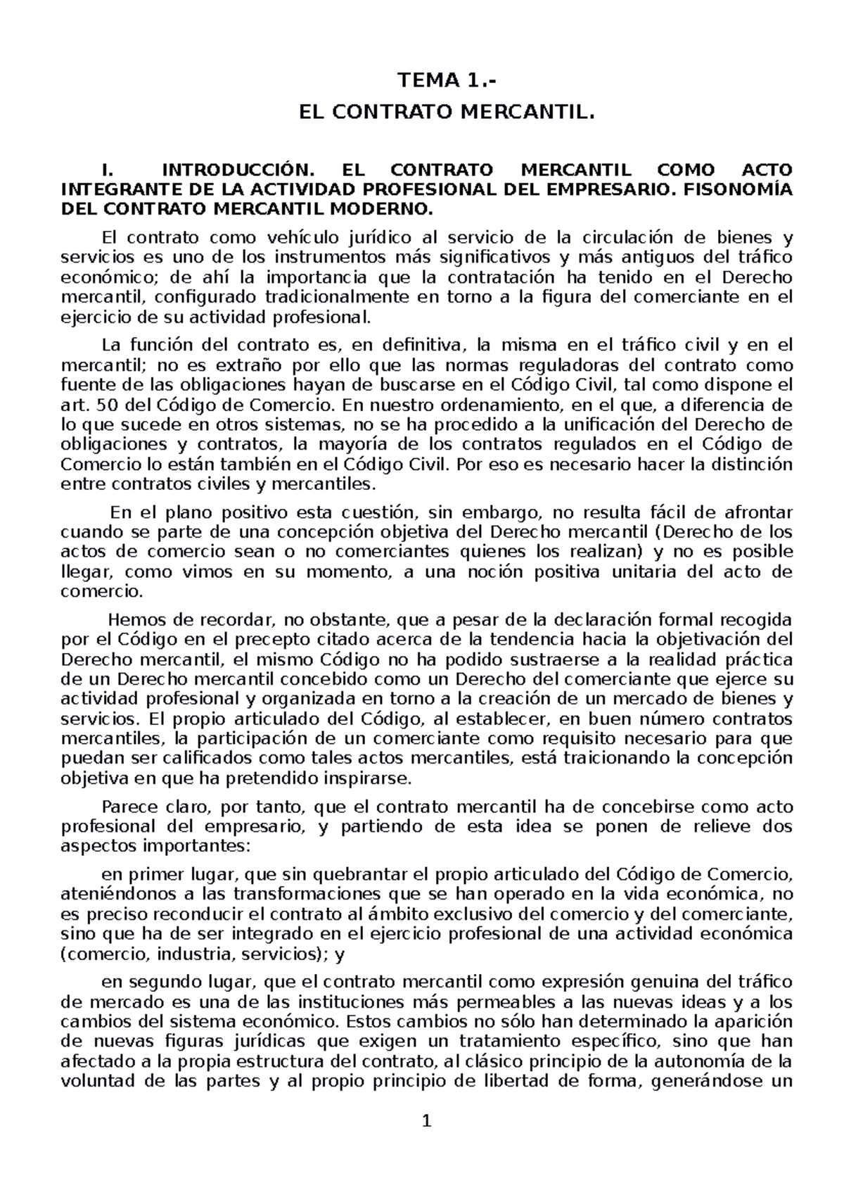 D Mercantil II Apuntes Grado 13 14 temas 1 14 TEMA 1 EL