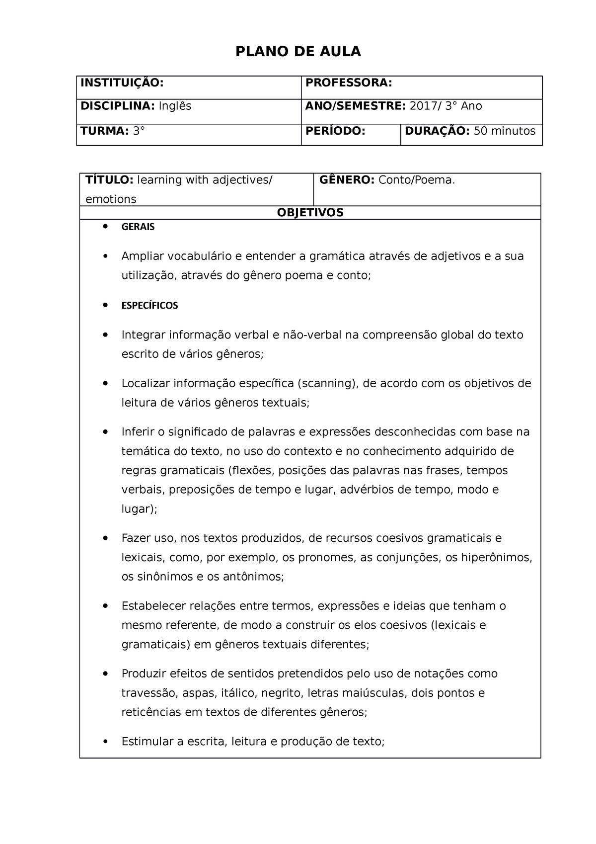 Contrato para Aulas de Língua Inglesa Particulares, PDF