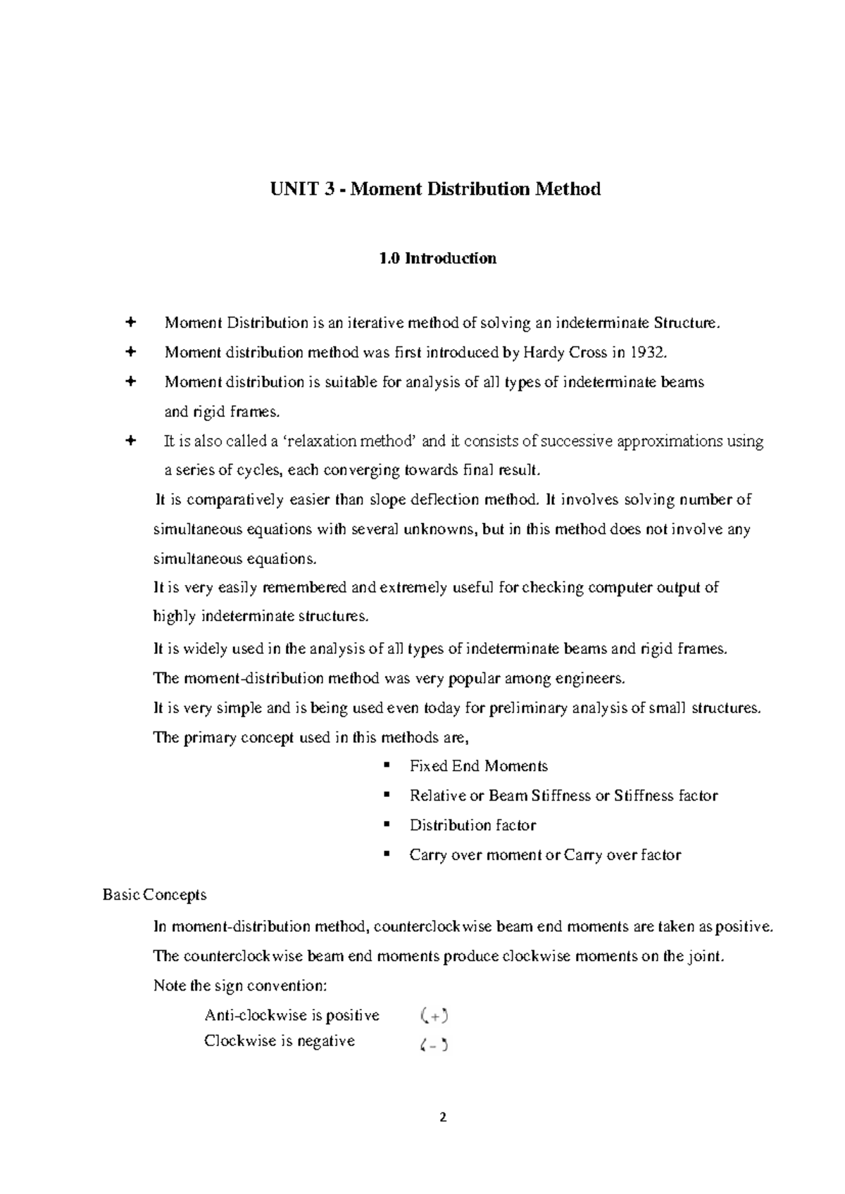 Moment Distribution Method 2 - Moment distribution method was first ...