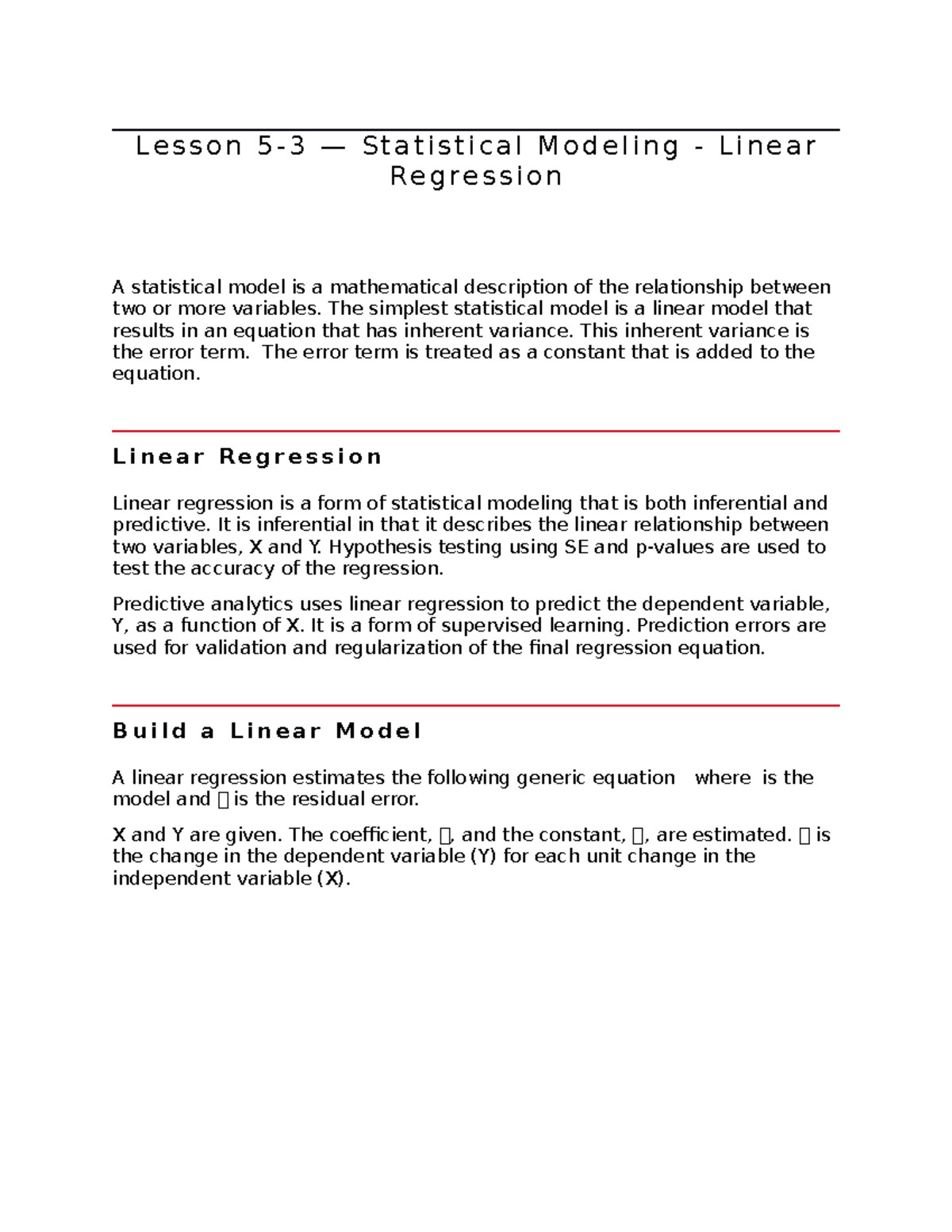 lesson-5-3-l-e-s-s-o-n-5-3-s-t-a-t-i-s-t-i-c-a-l-m-o-d-e-l-i-n-g