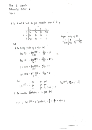 Alimento Stat221 Quiz 1 - Mathematical Statistics 2 - Studocu