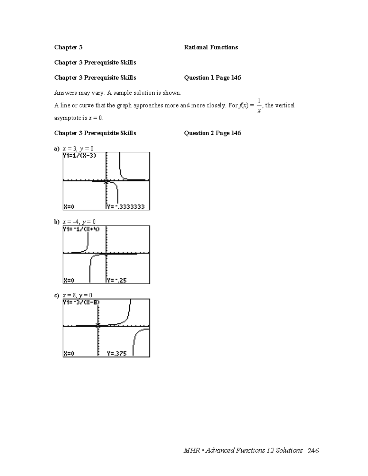AF12 Chapter 3 Solutions - Chapter 3 Rational Functions Chapter 3 ...