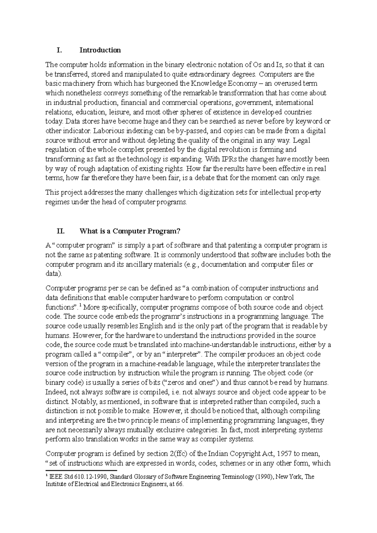 IPR Final Draft - Computer programme and IPR Protection - I ...