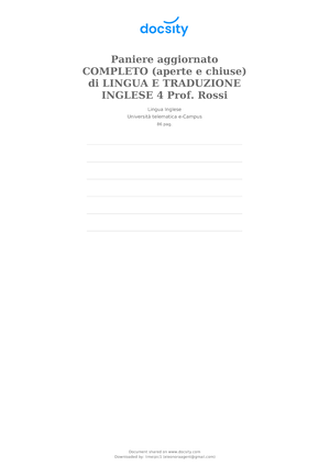 Paniere di Storia contemporanea - Multiple - Lingue e letterature moderne -  eCampus 