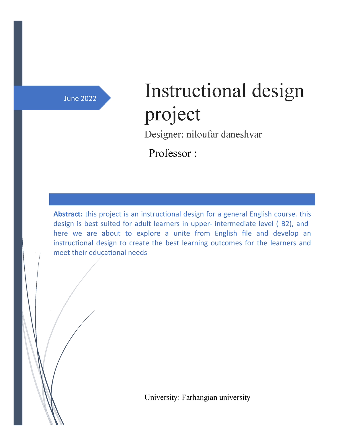 Instructional Design Project June 2022 Abstract This Project Is An   Thumb 1200 1553 