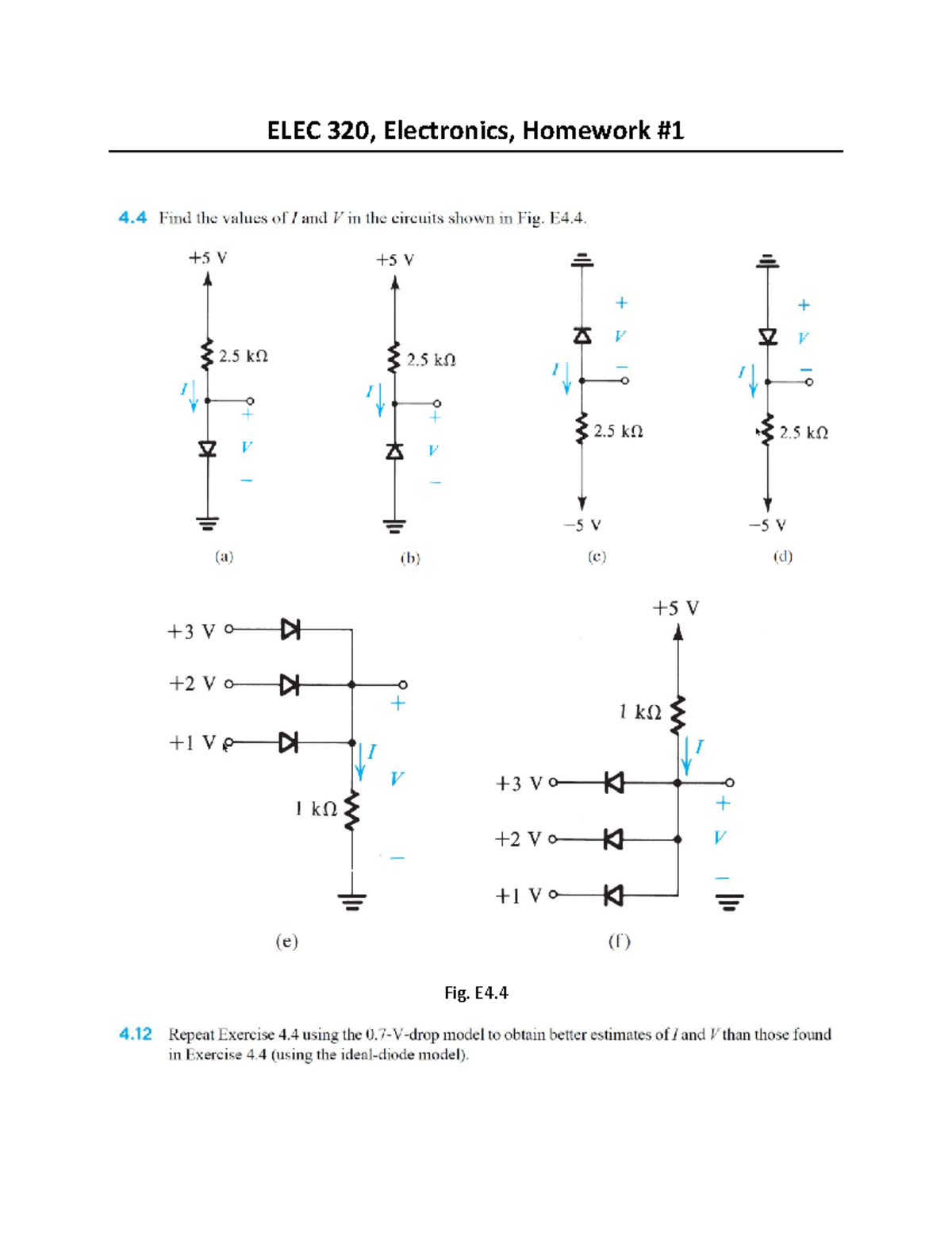 ELEC 320 HW 1 - i need to check if my assignments are correct ...