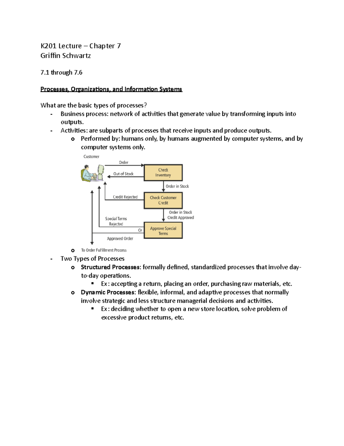 K201 Lecture - Chapter 7 - K201 Lecture – Chapter 7 Griffin Schwartz 7 ...