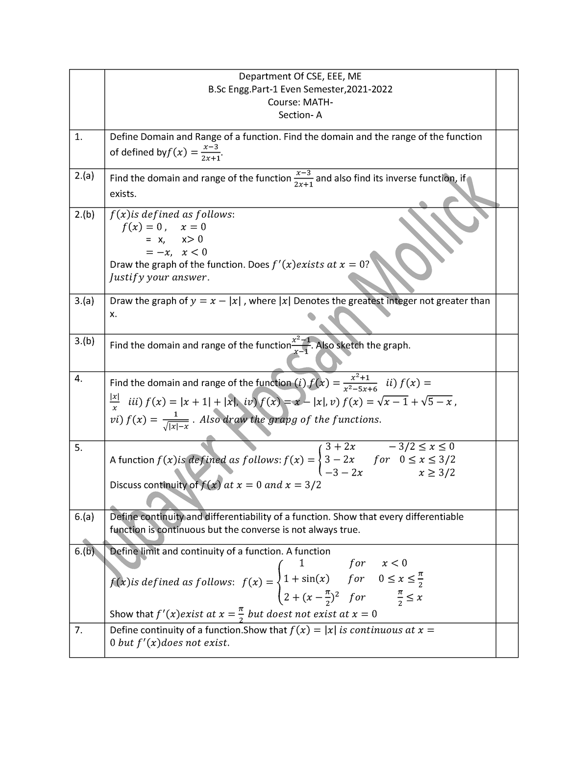 cse room assignment july 18 2021