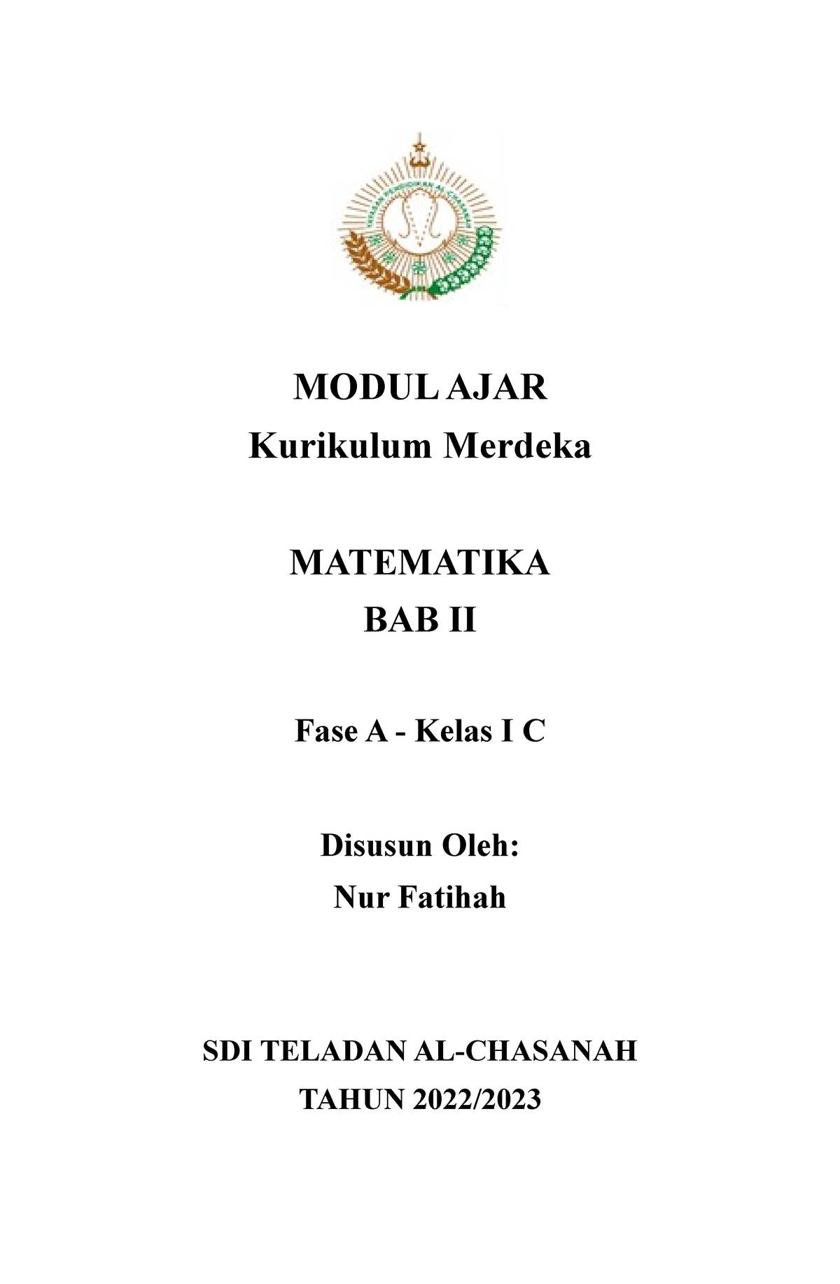 Modul AJAR B Matematika - MODUL AJAR Kurikulum Merdeka MATEMATIKA BAB ...