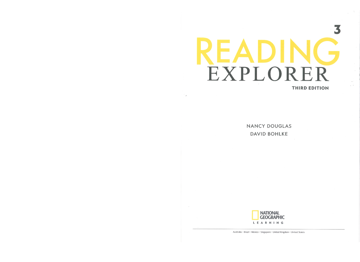 Reading Explorer 3 - English Reading Test - Studocu