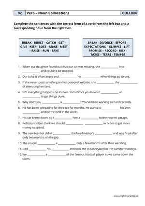 COLLOCATION 4 - BLUNDER, DEFECT, ERROR, FAULT, MISTAKE - ESL worksheet by  evadp75