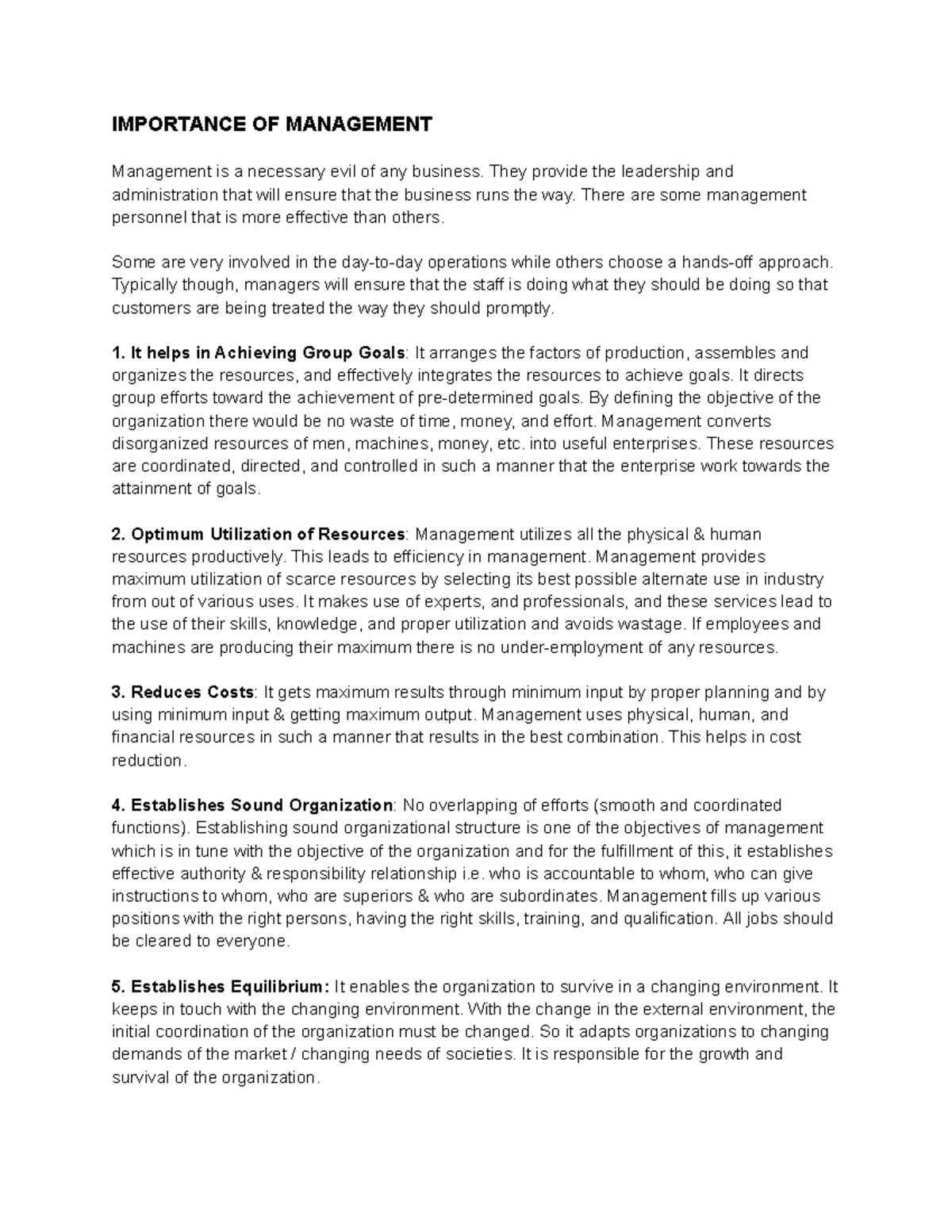 importance-of-management-importance-of-management-management-is-a