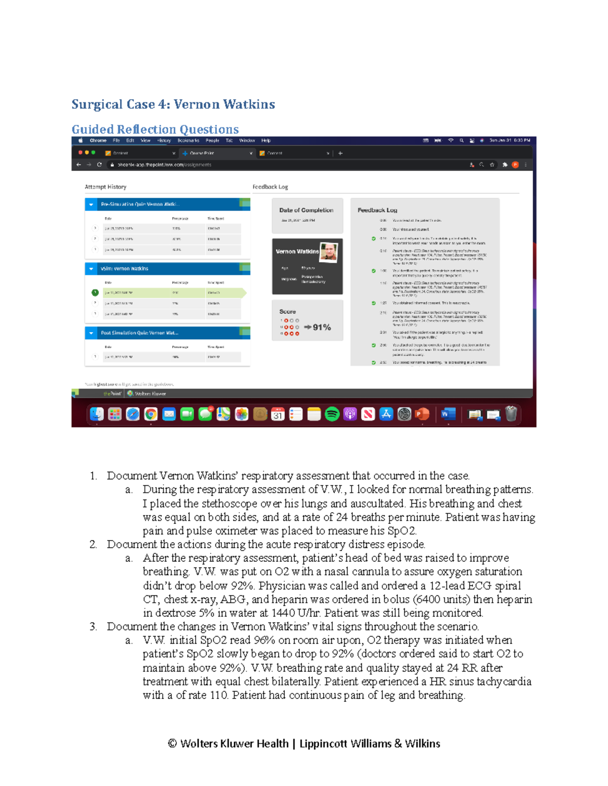 Case study Vernon Watkins Surgical Case 4 Vernon Watkins Guided