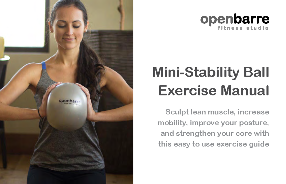 MiniStability Ball Exercise Manual ( PDFDrive ) MiniStability Ball