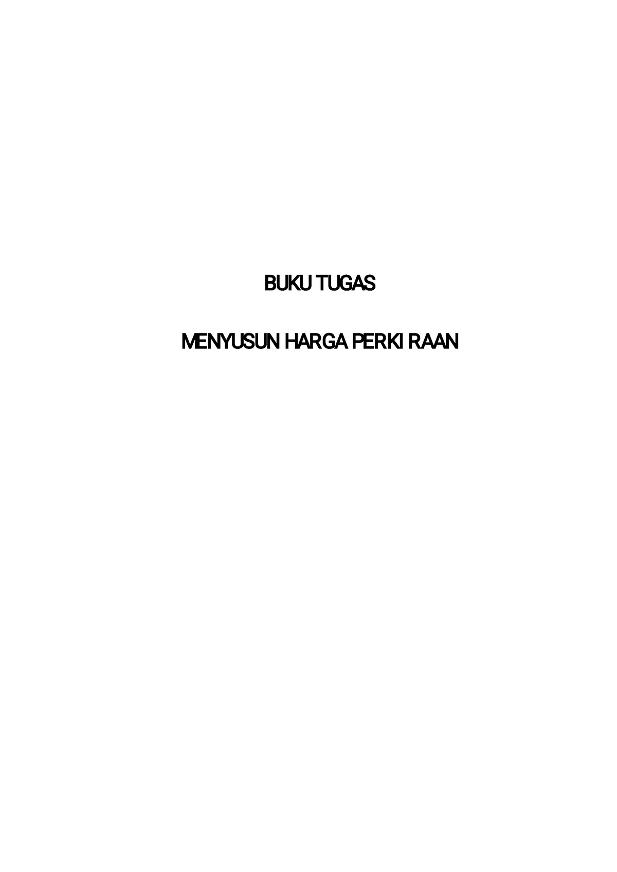 Atsaqifa Faizah (177011009) Kelas B - BUKU TUGAS MENYUSUN HARGA PERKI ...