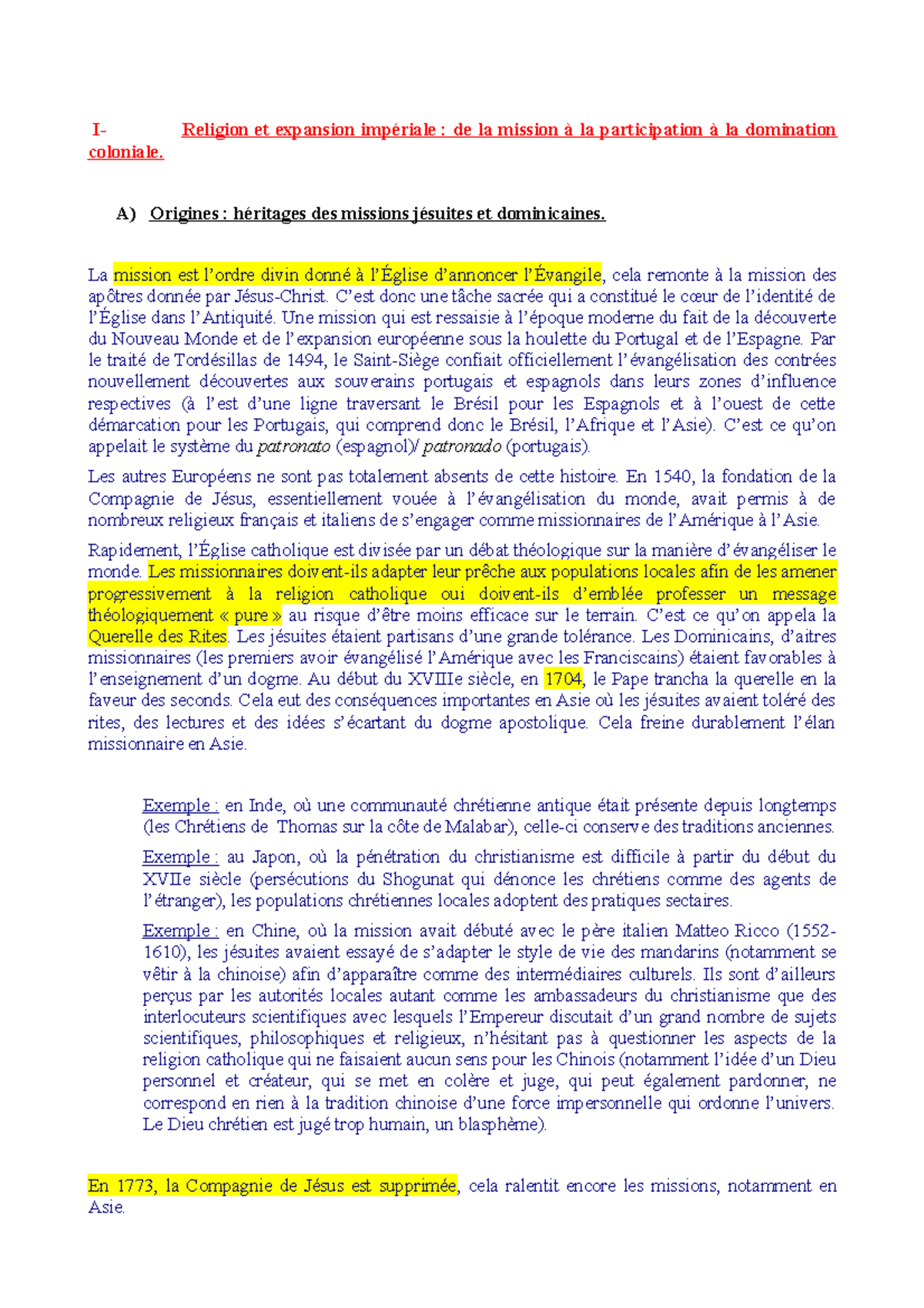 religion et société I Religion et expansion impériale de la