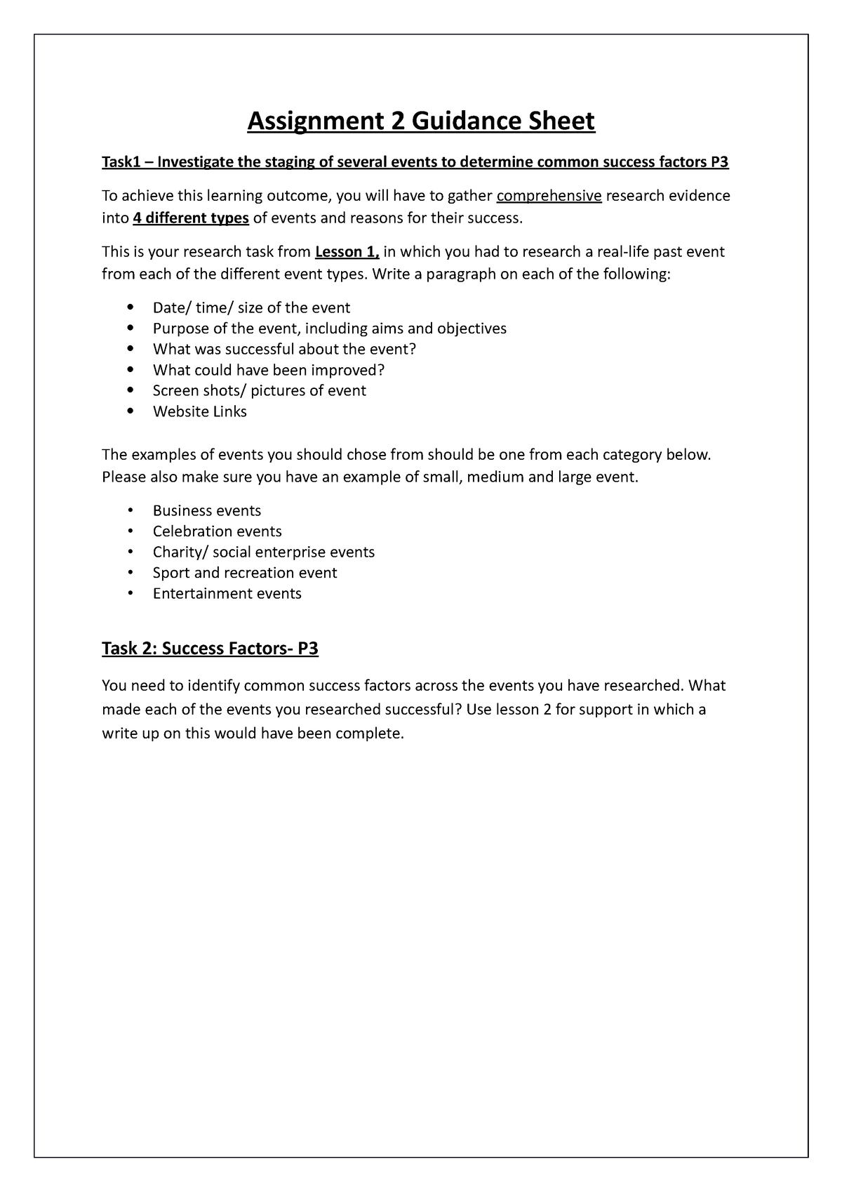 Assignment 2 guidance - fdssd - Assignment 2 Guidance Sheet Task1 ...