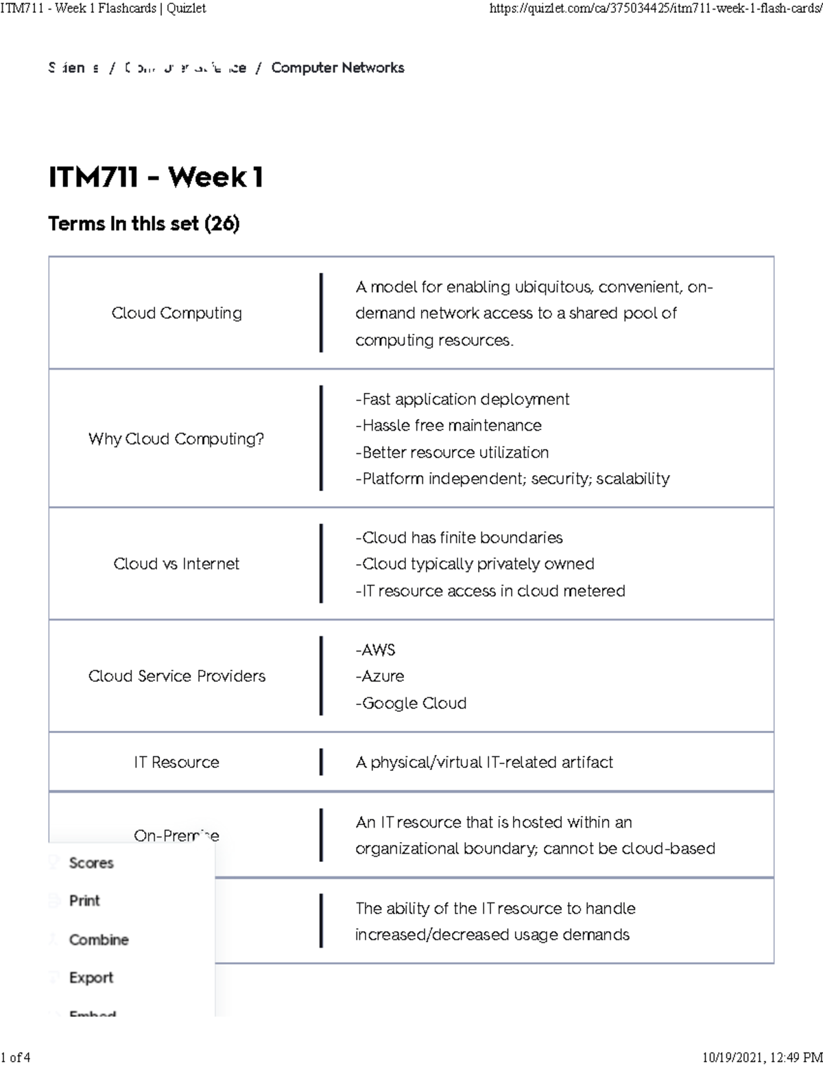 Studdy Notes For Midterm - ITM 711 - Toronto Met - Studocu