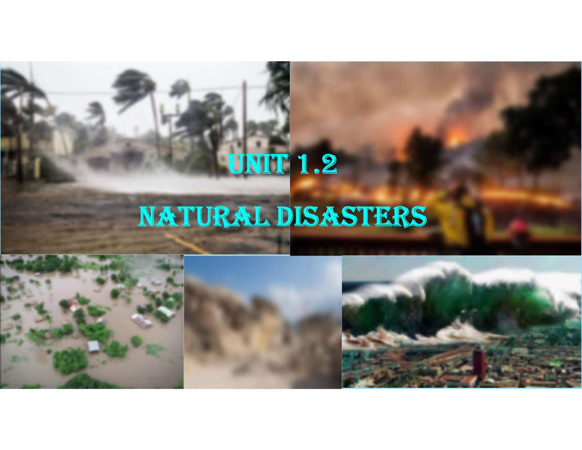 1.2.3Natural disasters hydrological - UNIT 1. NATURAL DISASTERS 1 ...