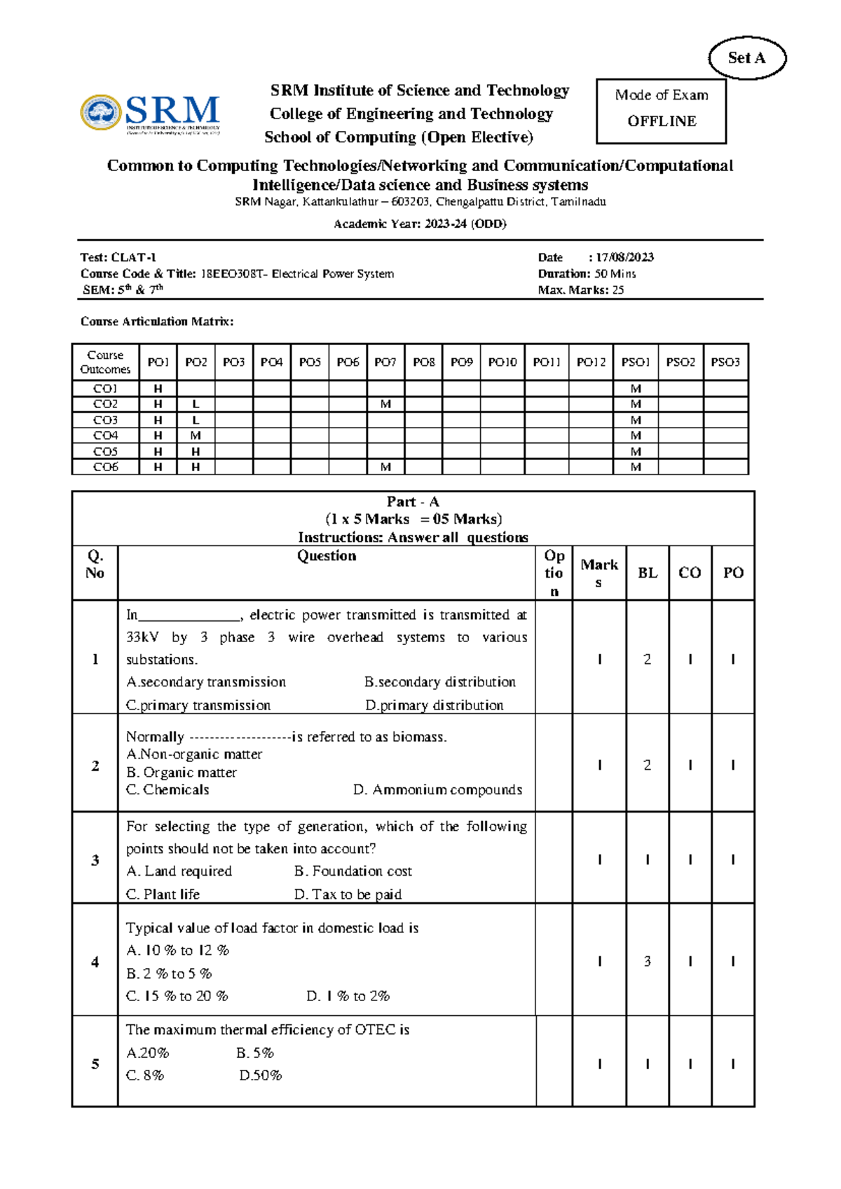 1 - Important pdf - SRM Institute of Science and Technology College of ...