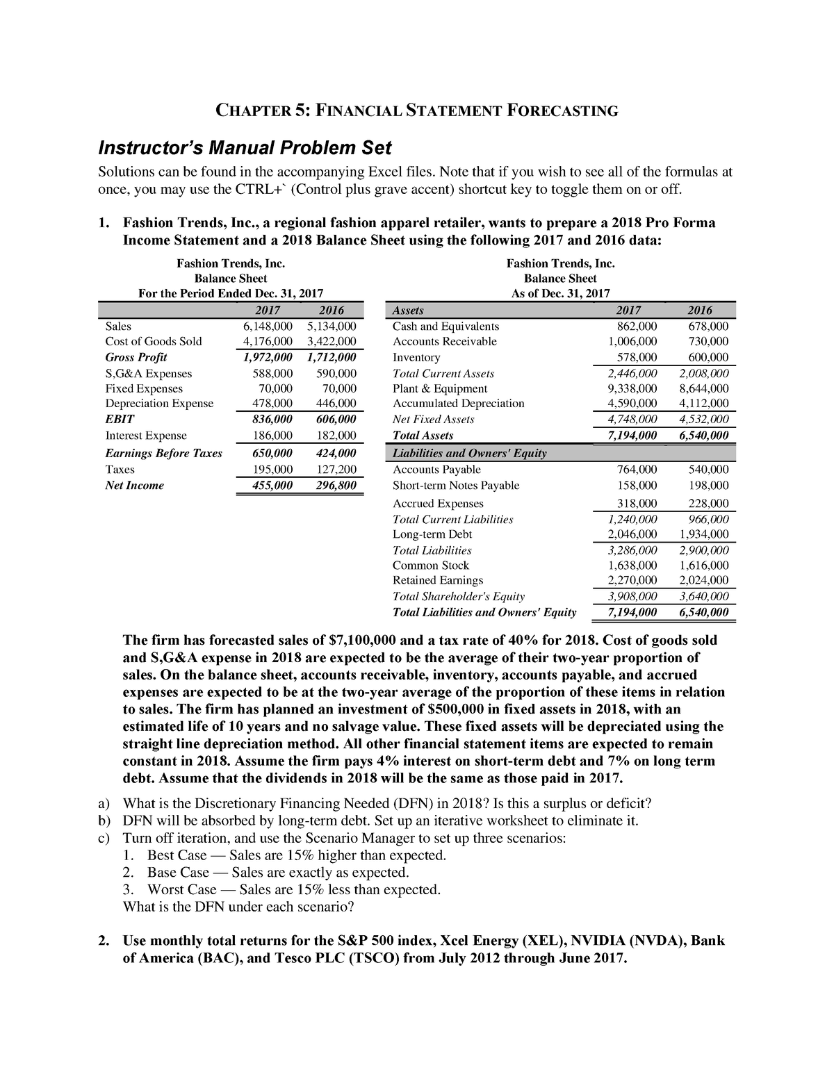 CH05 Problem - Hello ủuifhohrvn - CHAPTER 5: FINANCIAL STATEMENT ...