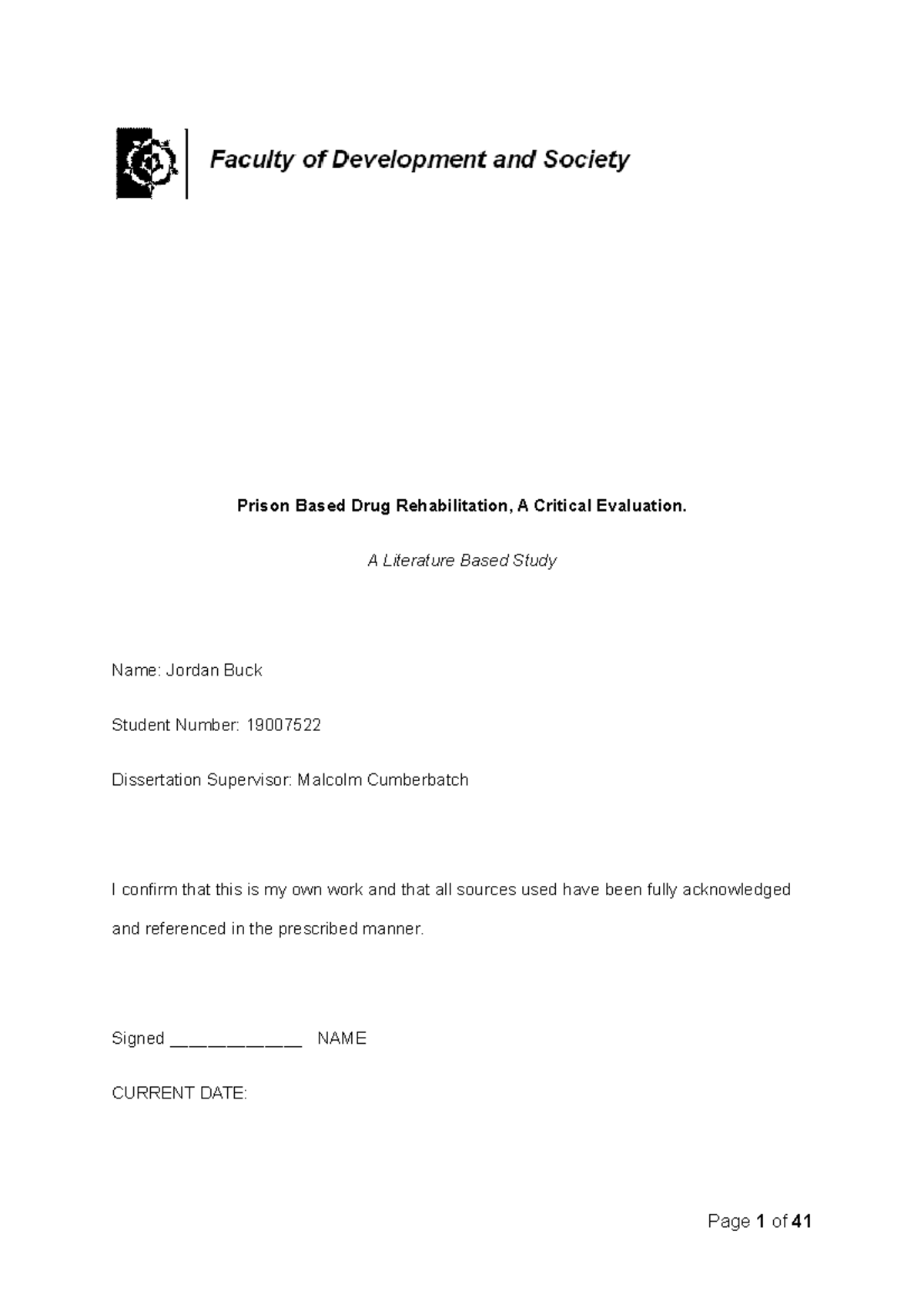 What is a dissertation image