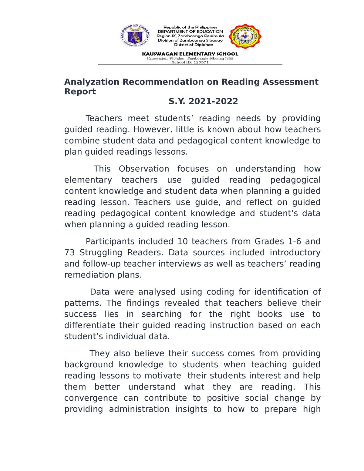 analyzation-recommendation-on-reading-assessment-report-2021