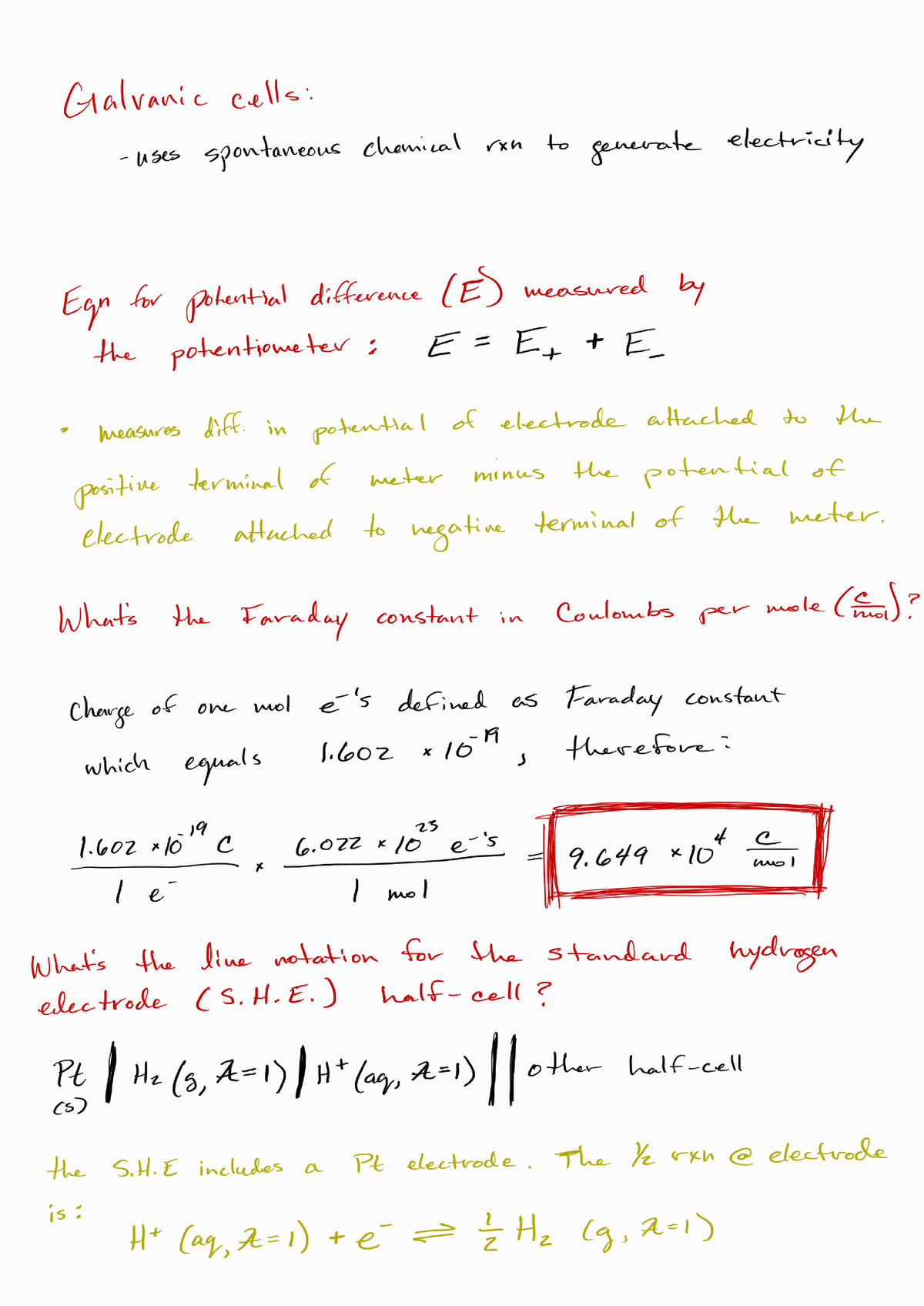 Chpt 14 Fundamentals Of Electrochem - Pre Class - CHM 3120C - Studocu