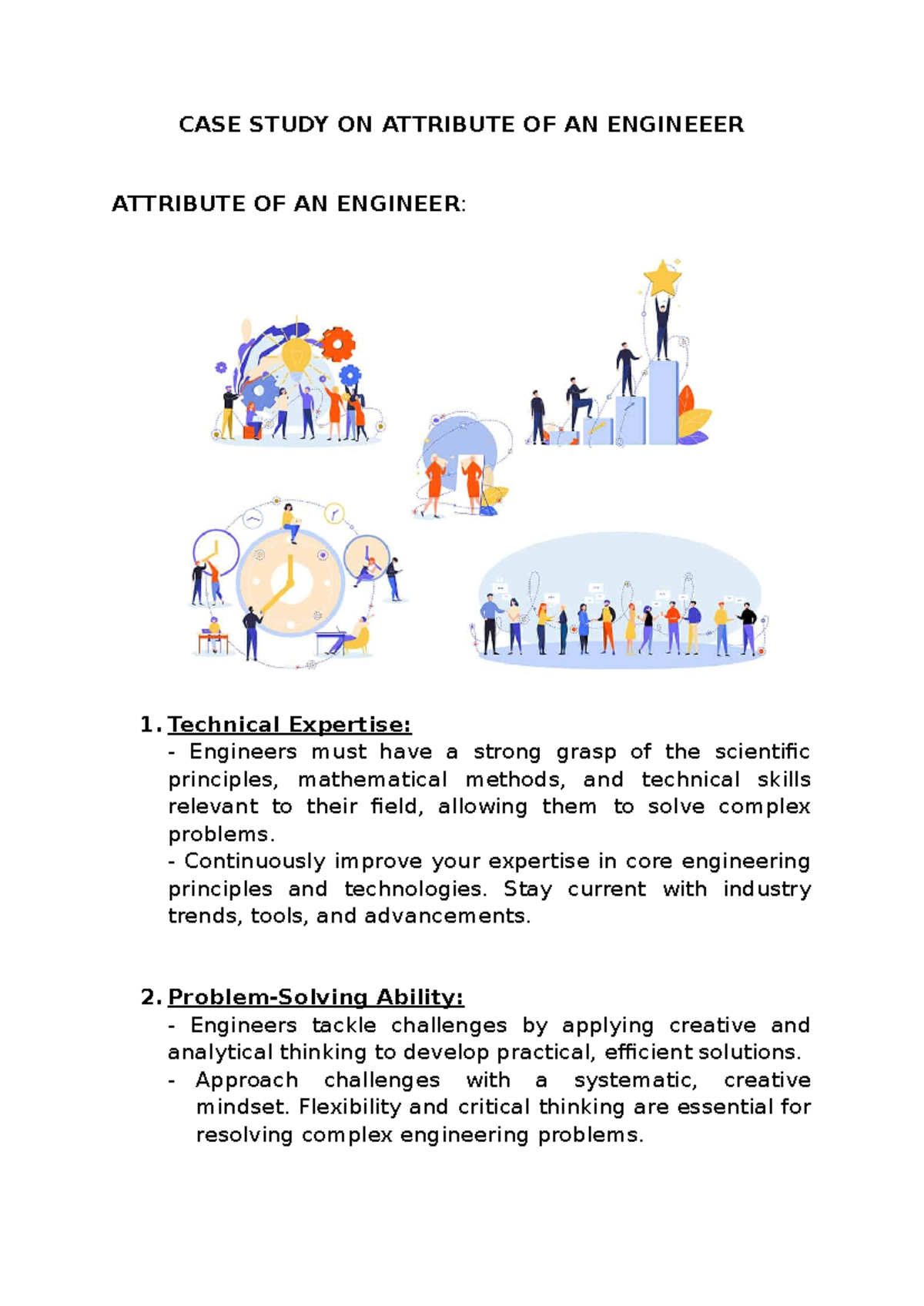 CASE Study ON Attribute OF AN Engineeer - CASE STUDY ON ATTRIBUTE OF AN ...
