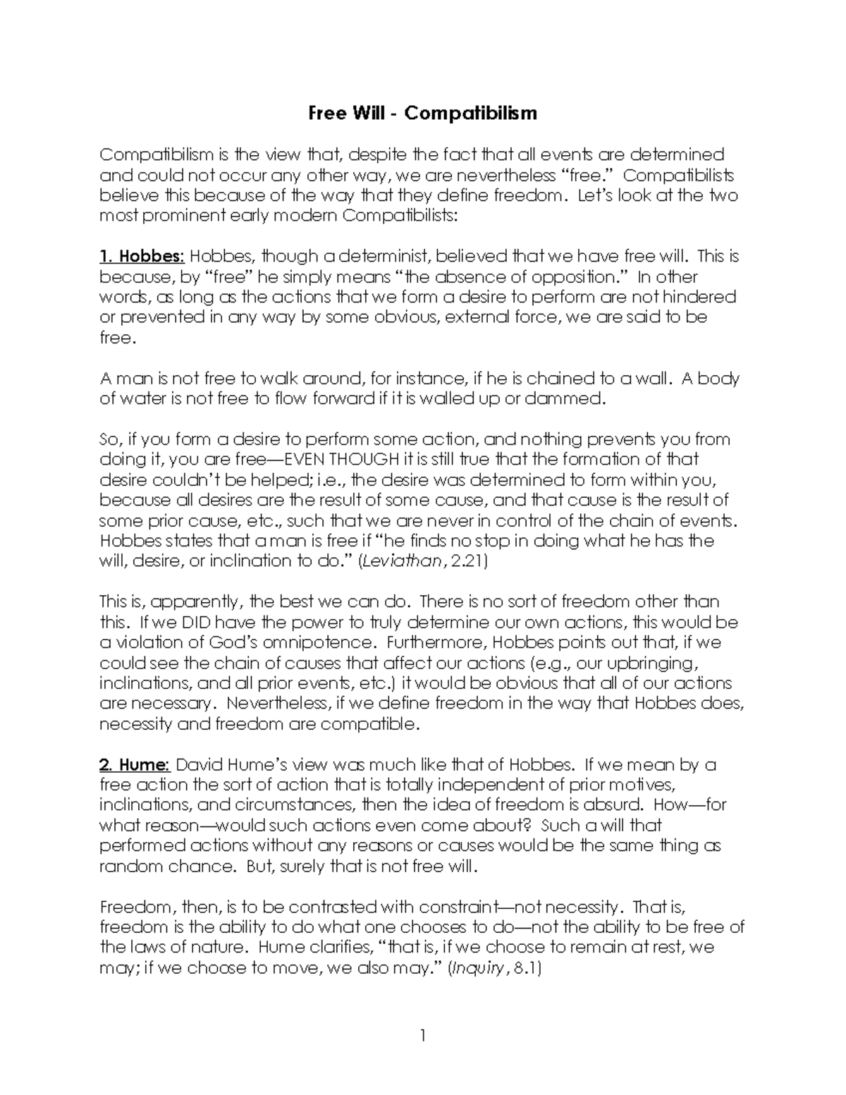 Compatibilism-1 - hahahahhaha - Free Will - Compatibilism Compatibilism ...