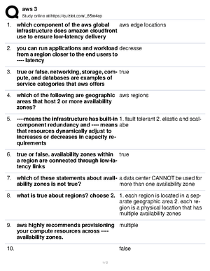 Aws 7 - Module Knowledge Check - Aws 7 Study Online At Quizlet/_8d0an ...