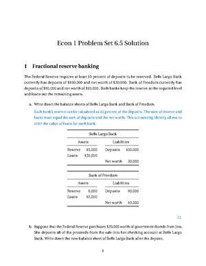 Winter 2019 PS6Solutions - Econ 1 Problem Set 6 Solution 1 Inflation ...