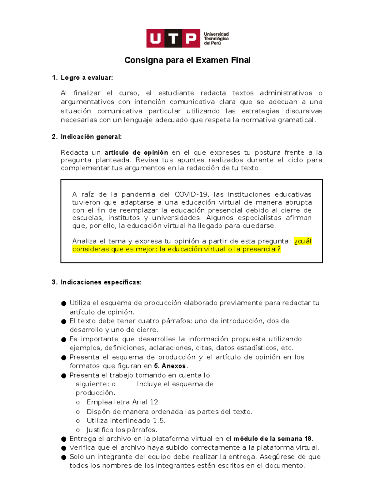 GC A16E Exfnconsigna 23C2A.docx - Consigna Para El Examen Final 1 ...